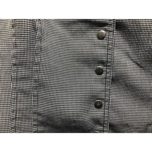 Christopher & Banks Blouse Medium Sleeveless Checkered Collar Buttons Shirt - Picture 6 of 9